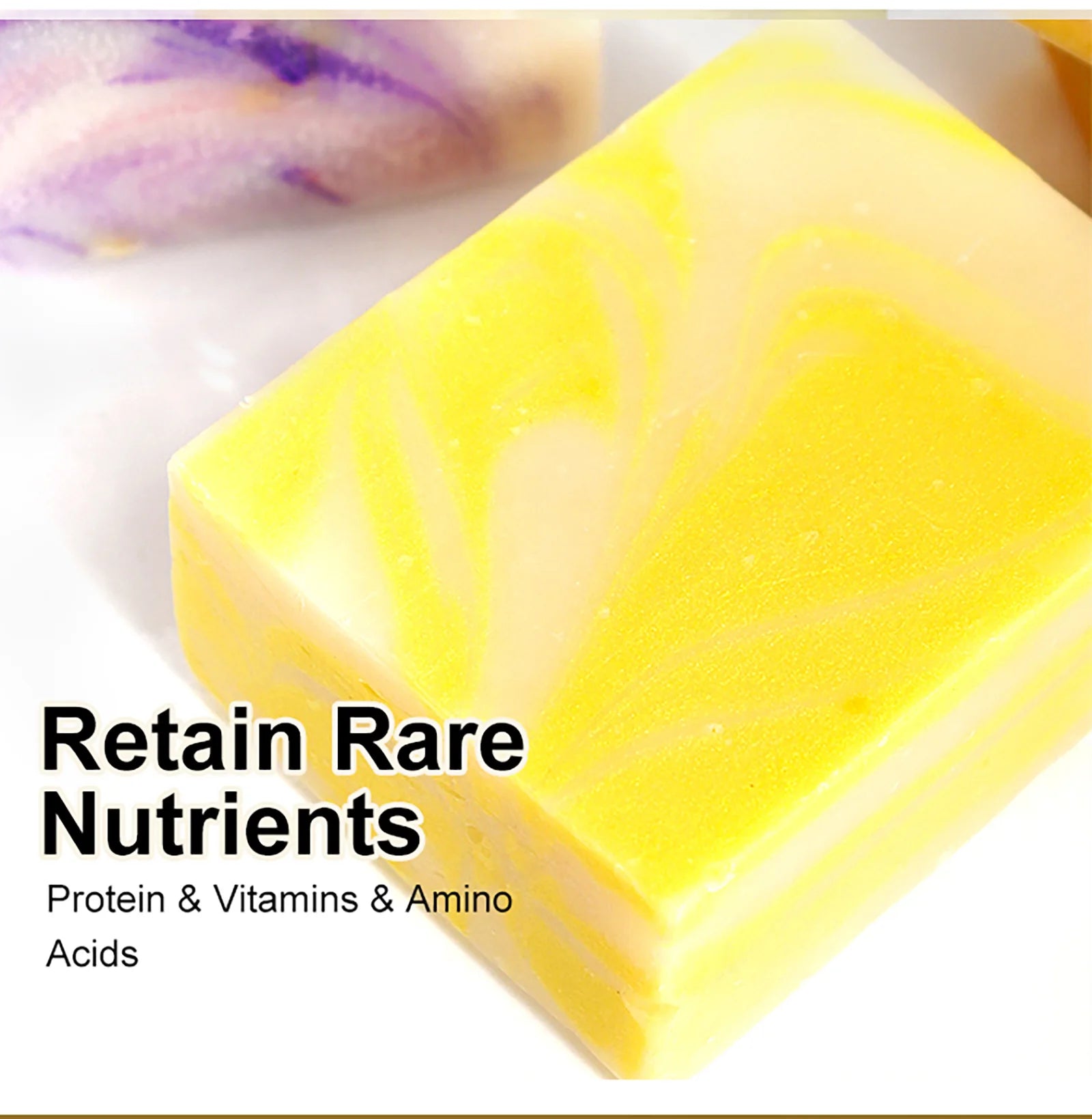 LKIAE Natural Lemon Whitening Soap Bar, Brighten, Face & Body Cleanser, Oil Control, Remove Acne, Dark Spots, Blackheads, 150g