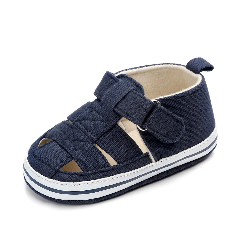 Baby breathable toe-covered shoes summer and spring baby walking shoes