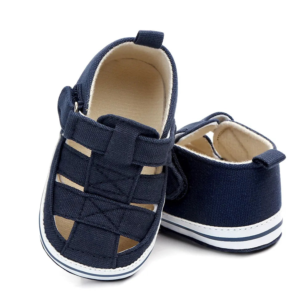 Baby breathable toe-covered shoes summer and spring baby walking shoes