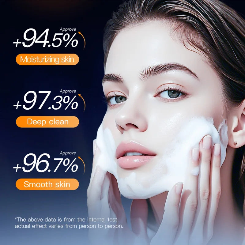 SADOER Vitamin B5 Facial Cleanser Moisturizing Oil Control Deep Cleansing Anti-aigng Face Wash Foam Facial Cleanser Skin Care