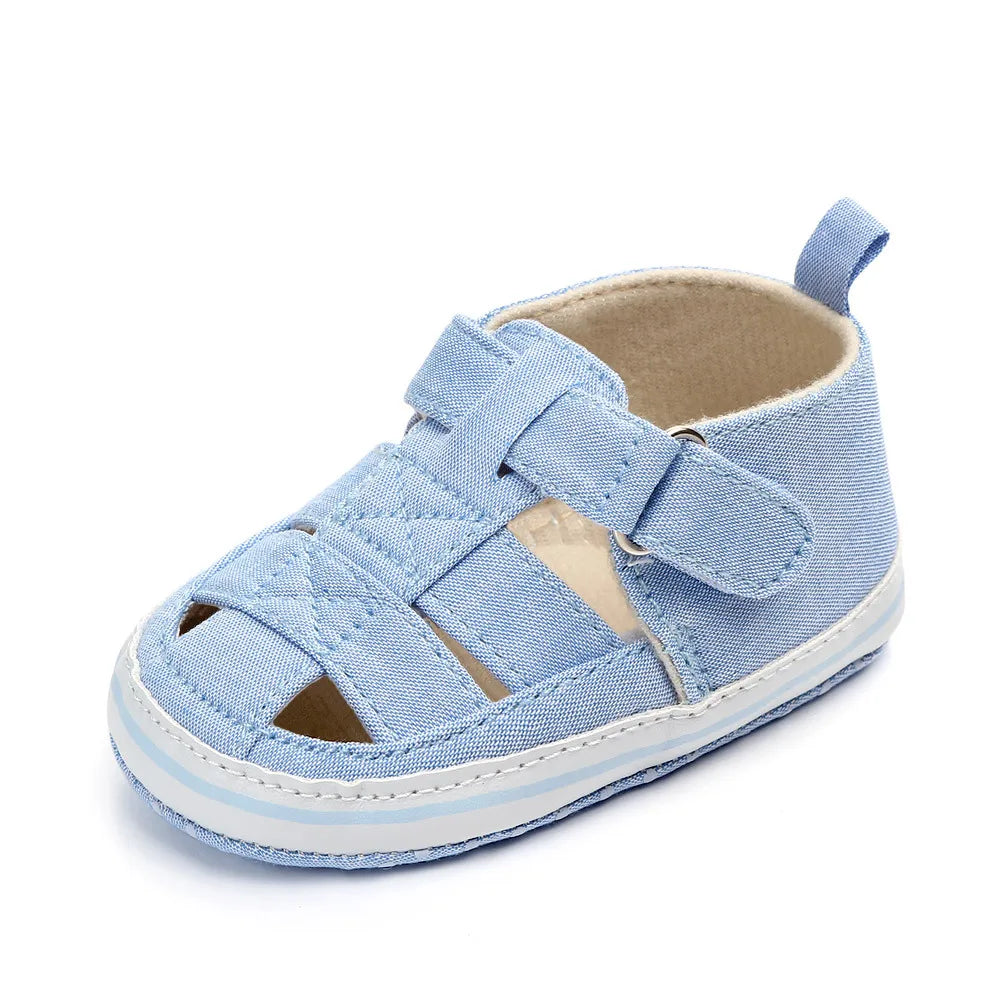 Baby breathable toe-covered shoes summer and spring baby walking shoes