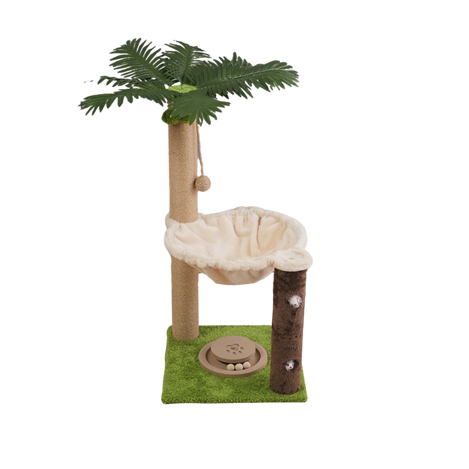 Palm Cat Tree 82 cm Modern scratching post Climbing Tree For Kittens With Cat Sleep Platform Sisal Strings