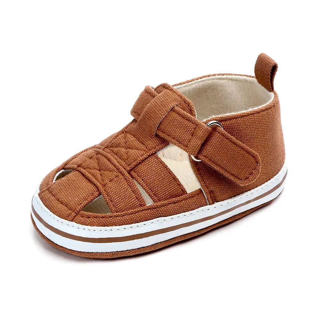 Baby breathable toe-covered shoes summer and spring baby walking shoes